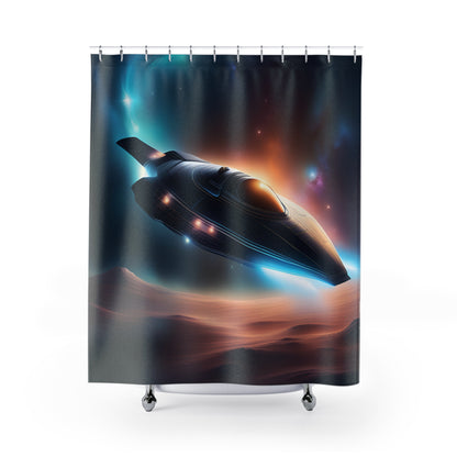 Interstellar Spacecraft Shower Curtain