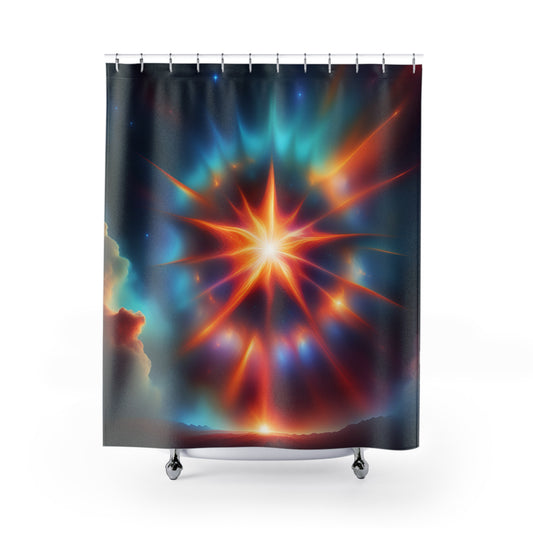 Supernova Explosion Shower Curtain