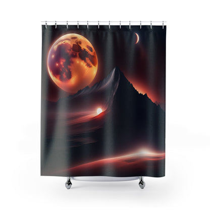 Lunar Eclipse Shower Curtain