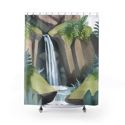 Serenity Falls Shower Curtain