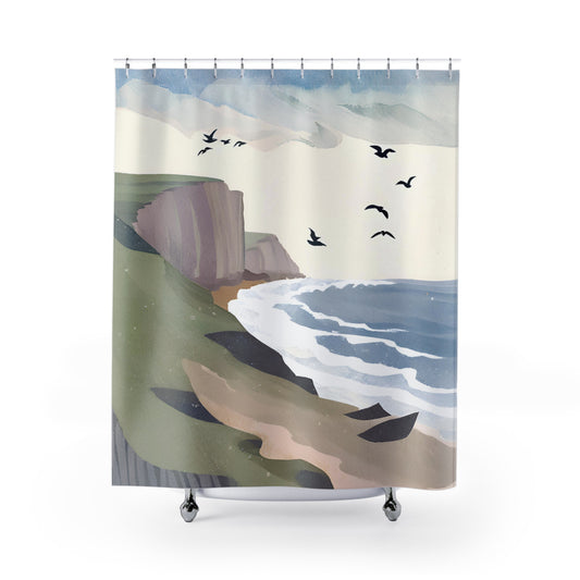 Coastal Cliffs Shower Curtain