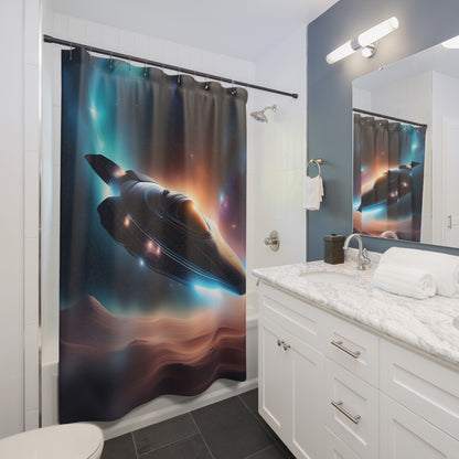 Interstellar Spacecraft Shower Curtain