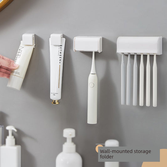 Multi-Function Toothpaste and Toothbrush Holder